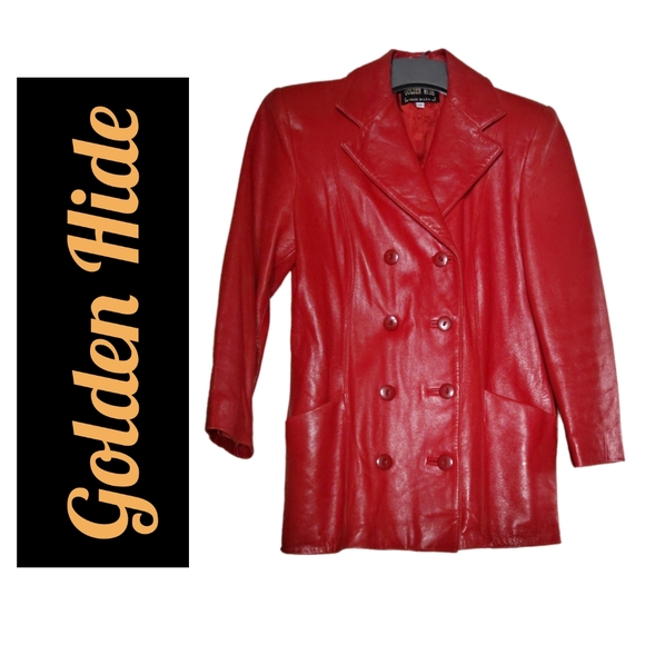 Golden Hide Jackets & Blazers - FINAL PRICE!!! Golden Hide Red Leather Jacket